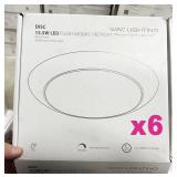 6pc NEW Wac Lighting 7" flush mount/retrofit led