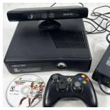 Xbox 360 game system, with Kinect & controller &