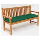 Teak Outdoor 5 foot Straight Back Bench with