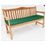 Teak Outdoor 5 foot Crown Back Bench with