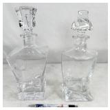 pair of Glass Decanters