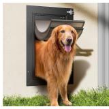 Large Aluminum Dog Door, Up to 110 Lb