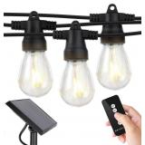 Brightech 48ft Solar String Lights, 15 LED Bulbs