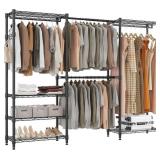 BATHWA Adjustable Heavy Duty Wardrobe Closet