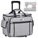 CAB55 Rolling Sewing Machine Case, 17"x10.2"x13.3"