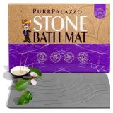 Purrpalazzo bath mat stone, 23.5"x15.5"