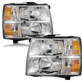 Headlights Pair: 2007-2014 Chevy Silverado Models