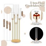 Tandefio 8 Pcs Acrylic Candelabra Centerpieces 35"