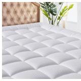Matbeby queen white mattress pad