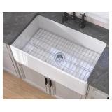 Fireclay Kitchen Sink, 33x18x10