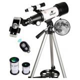 Gskyer Telescope, 70mm Aperture 400mm AZ Mount