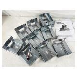 10pc Vikofan galvanized steel post base