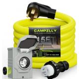 50 Amp Generator Cord 15FT and Inlet Box