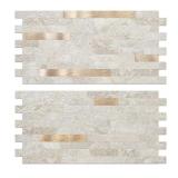 Faux Stone Peel and Stick Backsplash tile, 20pc