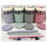 4pc Elk and Friends glass tumblers