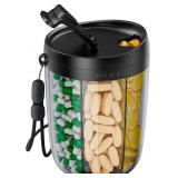 PULIV Pill Bottle Organizer - 6 Vitamin Holder