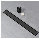 SaniteModar Black Linear Shower Drain 30 inch