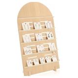 5 Tier Wood Earring Display Stand - Adjustable