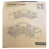 Corner Shower Caddy, 2-Pack, black