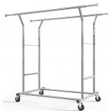 HOKEEPER Heavy Duty Rolling Clothes Rack 47.5"