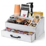 Ikkle Coffee Station Organizer with Drawer