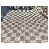 Outdoor jute rug, about 9