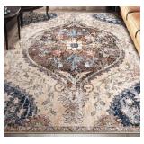 6x9 Washable Vintage Boho Rug, Non-Slip