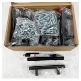 30pc black cabinet pulls