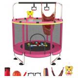 Trampoline, Adjustable Baby & Toddler with Hoop