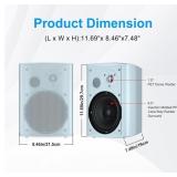 pair Herdio 6.5" 400W Bluetooth Speakers