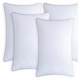 Molclcuy 4pc king pillows, polyester