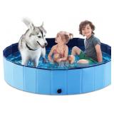 Jasonwell Foldable Dog Pet Bath Pool 55.1"x12"