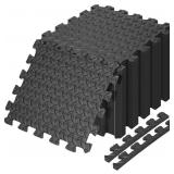 Foam Floor Tiles, 12" x 12" x 0.4", 20 sq. Ft