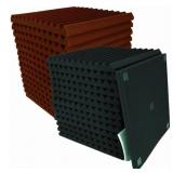 52 pack black/burgundy 12"x12" acoustic panels