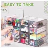 Acrylic Organizer with 20 Drawers | Clear Storage