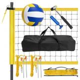 Volleyball Net Set w/ Poles & Carry Bag