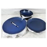 melamine dinnerware set for 4, 12pc total