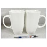 pair ceramic tall mugs