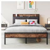 Full Size Bed Frame with Headboard