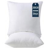 2pc Utopia Bedding Throw Pillow Inserts 20"x20"