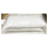 Pair feather/down pillow inserts, 10 x18