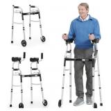 OasisSpace Walker with Wheels & Armrests, 300lb