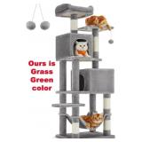 Feandrea Cat Tree, 61-Inch Cat Tower for Cats