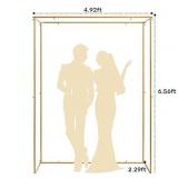 Wedding 6.5 foot gold, rectangular arch