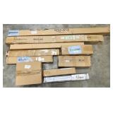 Assorted curtain, rods, blinds, etc.