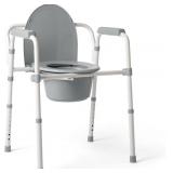 Medline Guardian G1 Steel Commode, 350lb capacity