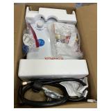 Camplux portable water heater, propane