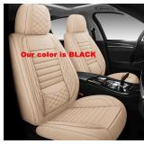 BABYBLU Faux Leather Car Seat Covers, full set