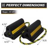 Rubber Wheel Chocks for RV Trailer Camper, 2 Pack