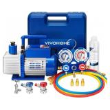 VIVOHOME 110V 1/4 HP Rotary Vane Vacuum Pump